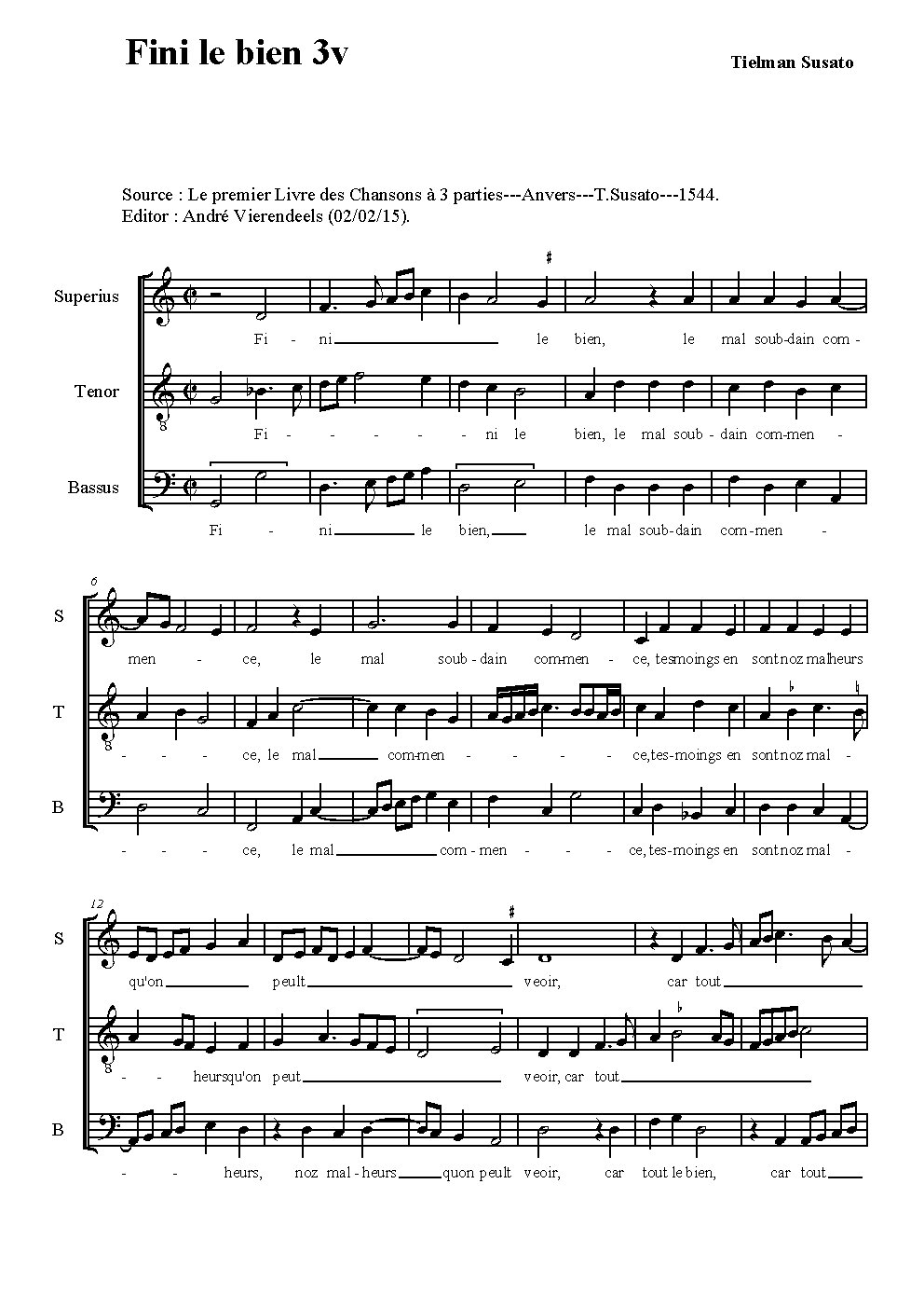 Fini le bien - Choir Script PDF Thumbnail