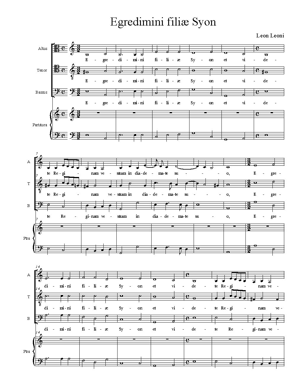 Egredimini filiæ Syon