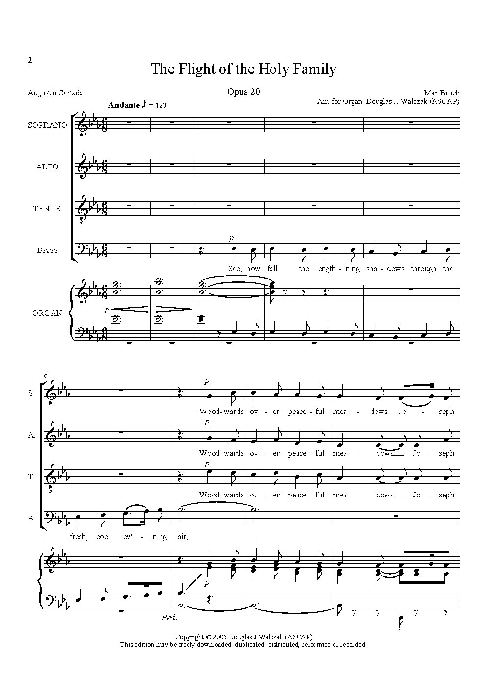 Flight of the Holy Family Opus 20 - Choir Script PDF Thumbnail