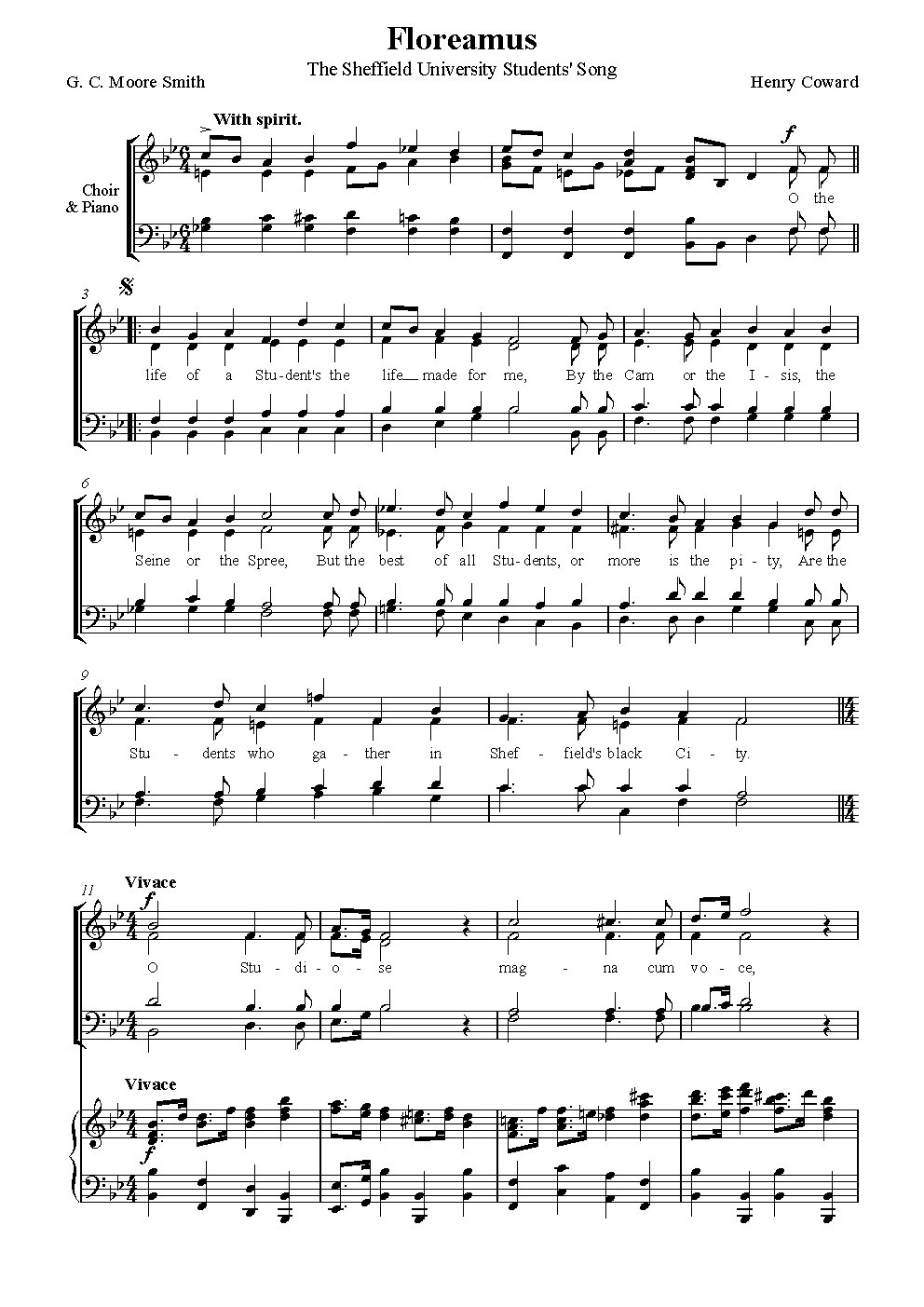 Floreamus - Choir Script PDF Thumbnail
