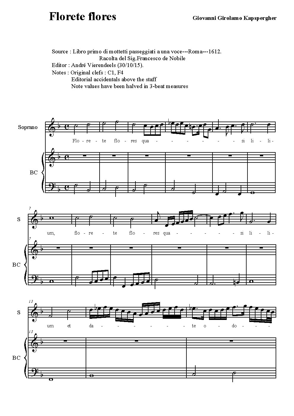 Florete flores - Choir Script PDF Thumbnail