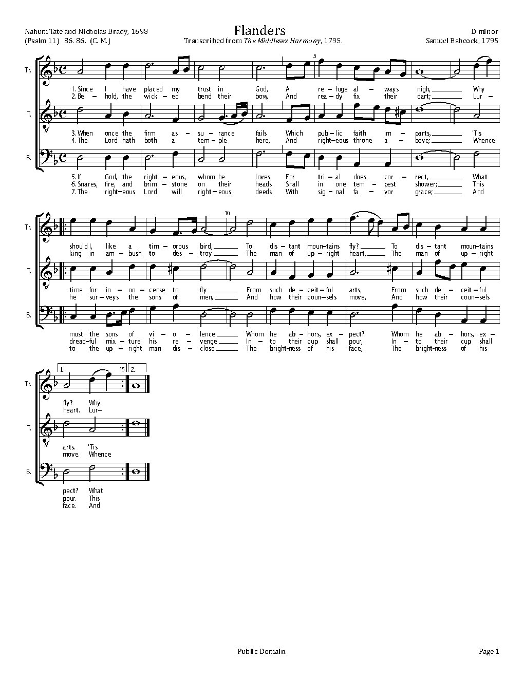 Flanders - Choir Script PDF Thumbnail