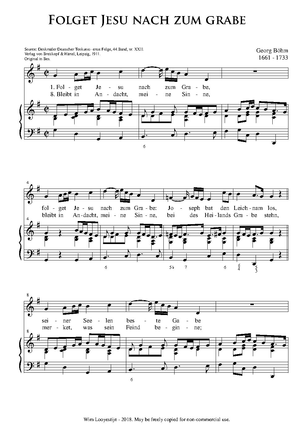 Folget Jesu nach zum Grabe