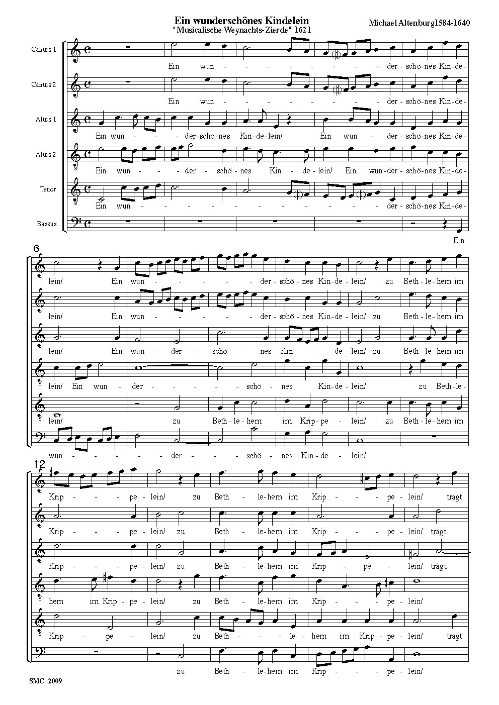 Ein wunderschönes Kindelein - Choir Script PDF Thumbnail