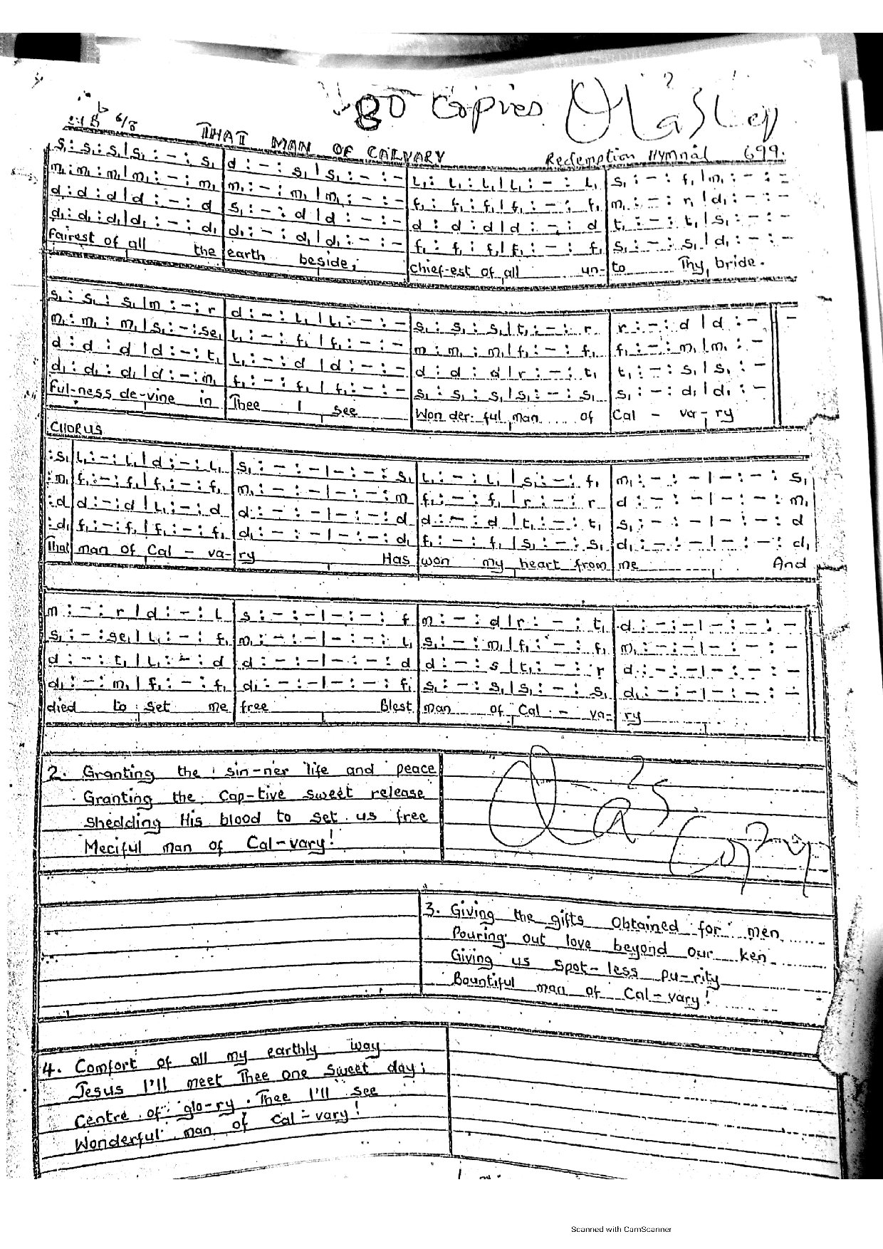 (Lent) That Man Of Calvary - Download Choir Script PDF