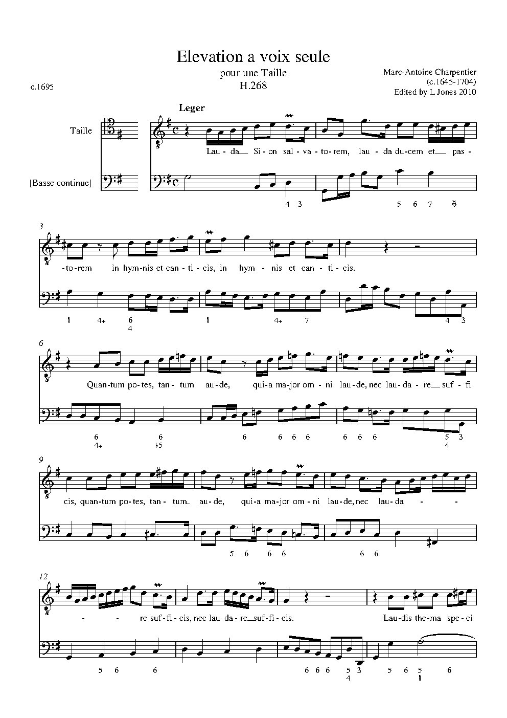 Elevation - Lauda Sion H 268