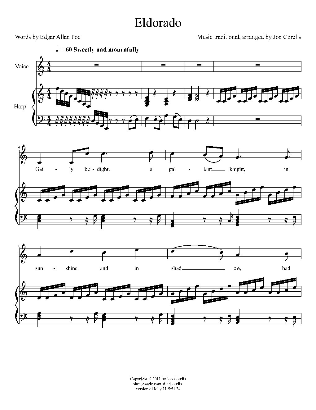 Eldorado - Choir Script PDF Thumbnail