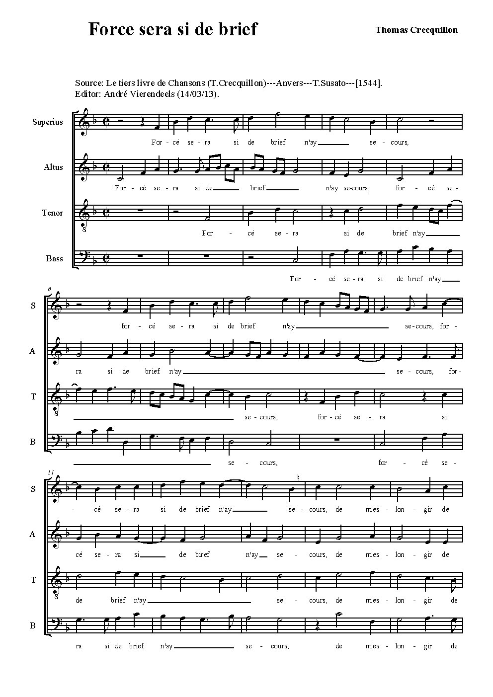 Force sera si de brief - Choir Script PDF Thumbnail