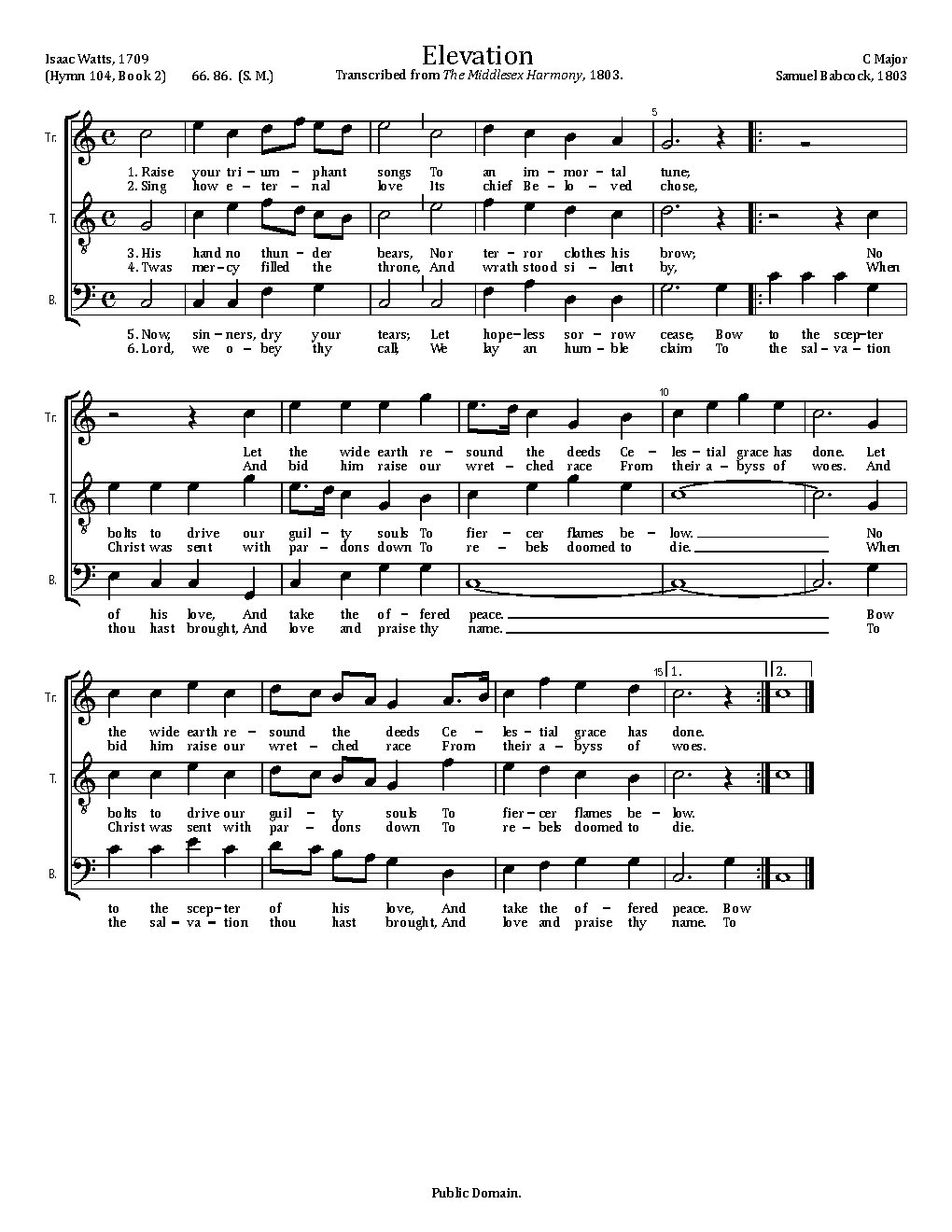 Elevation - Choir Script PDF Thumbnail