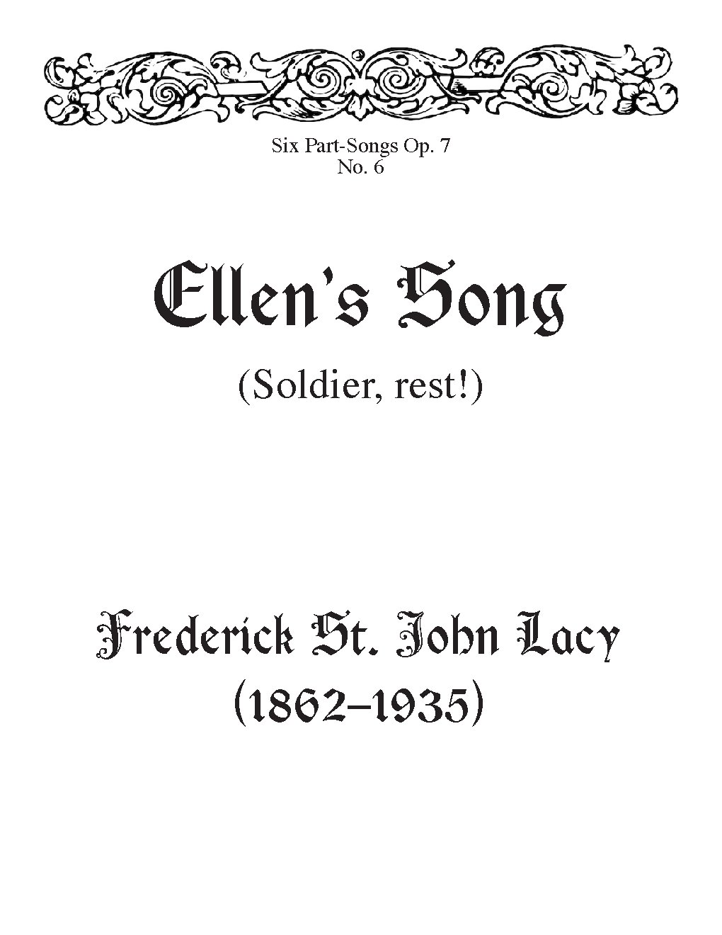 Ellen’s Song