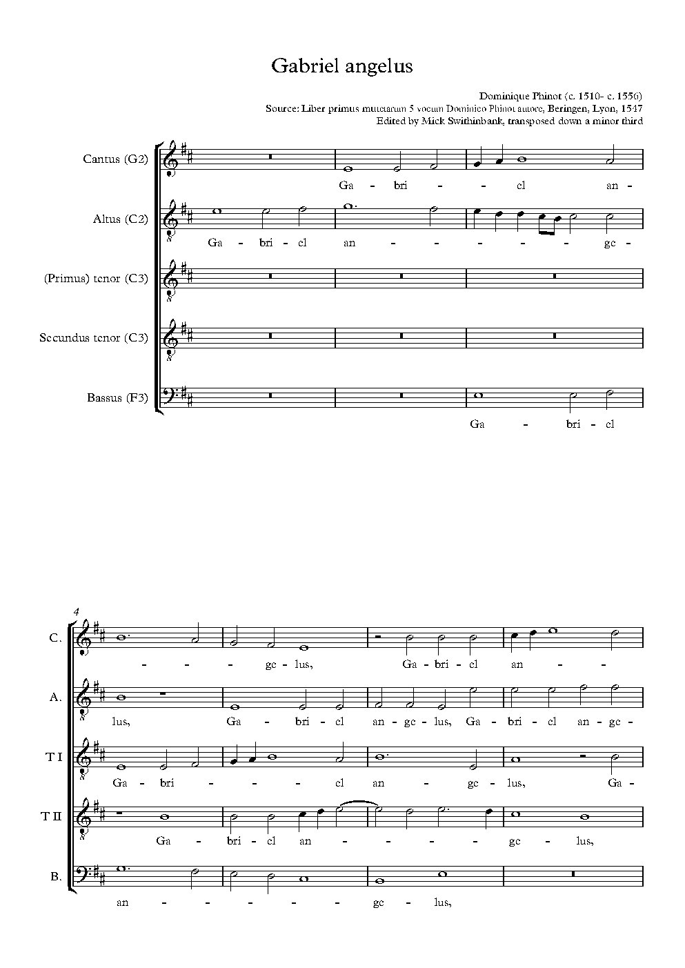 Gabriel angelus - Choir Script PDF Thumbnail