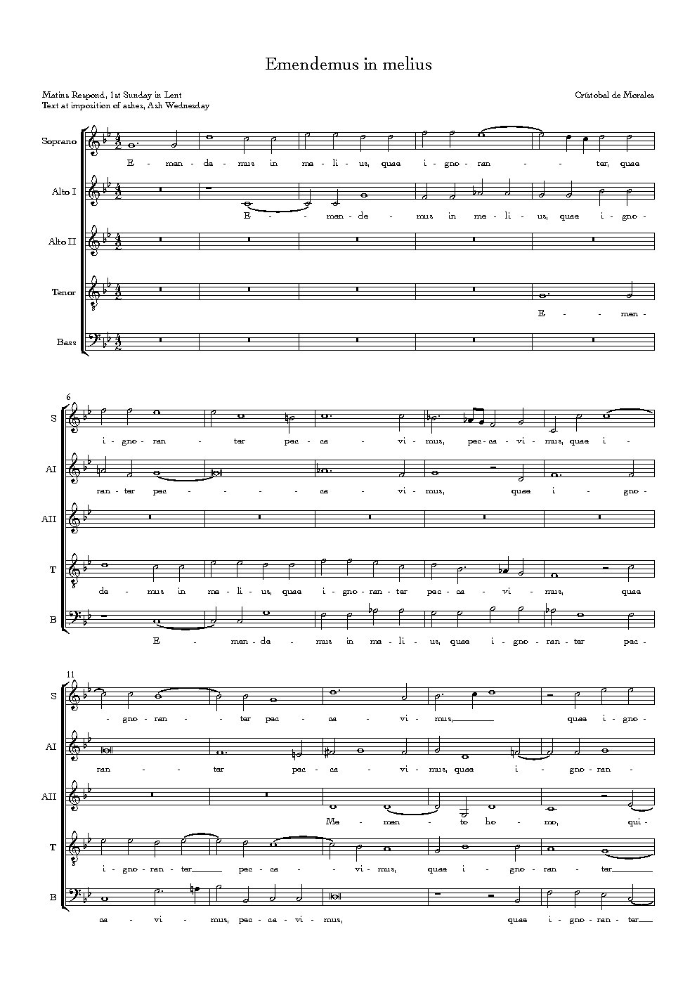 Emendemus in melius