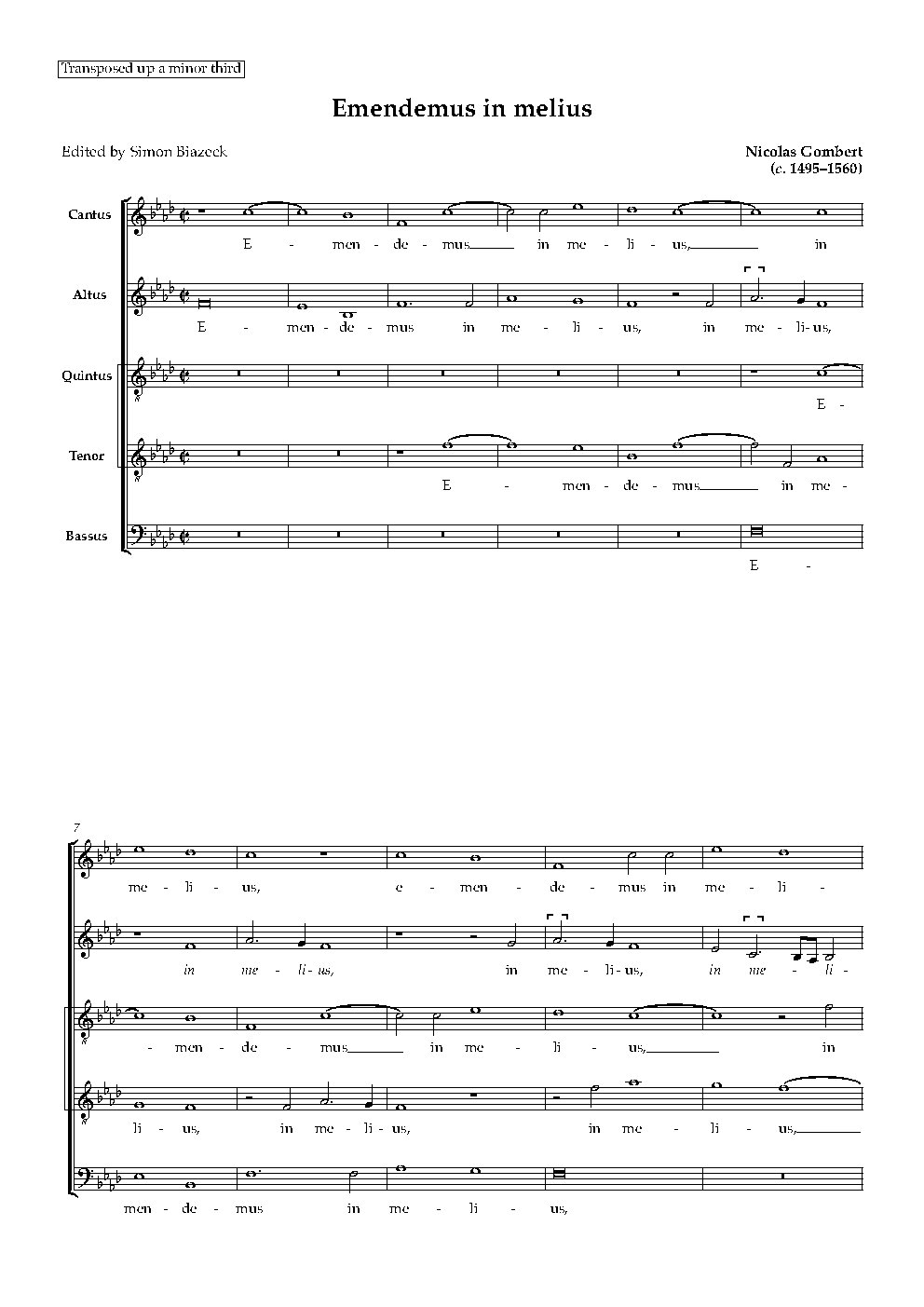 Emendemus in melius - Choir Script PDF Thumbnail