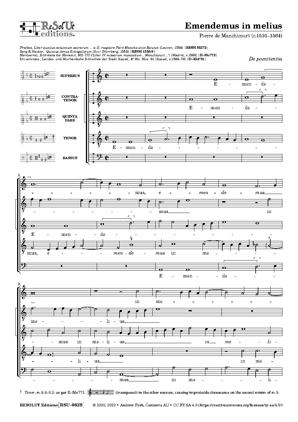Emendemus in melius - Choir Script PDF Thumbnail