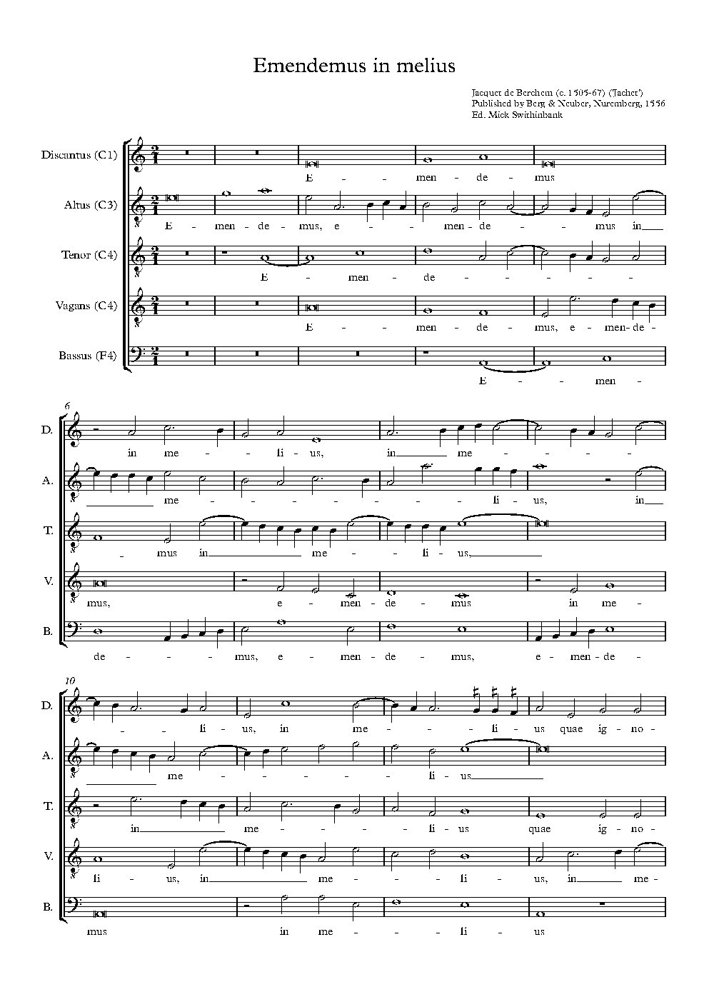 Emendemus in melius