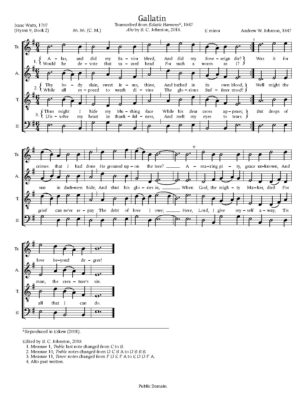 Gallatin - Choir Script PDF Thumbnail