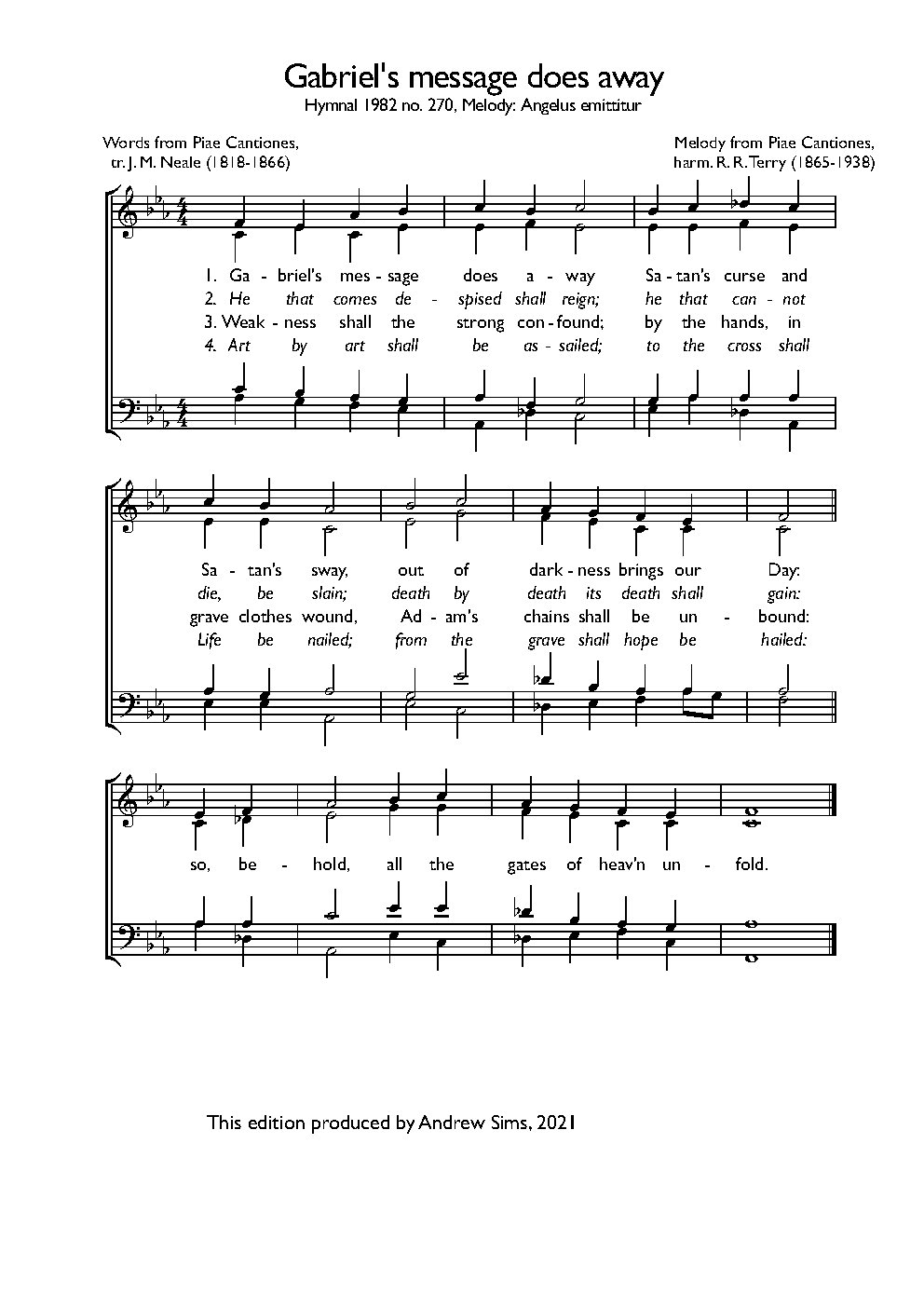 Gabriel’s message does away - Choir Script PDF Thumbnail