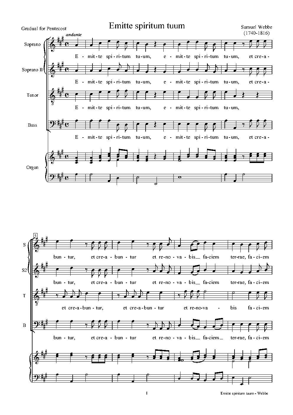 Emitte spiritum tuum