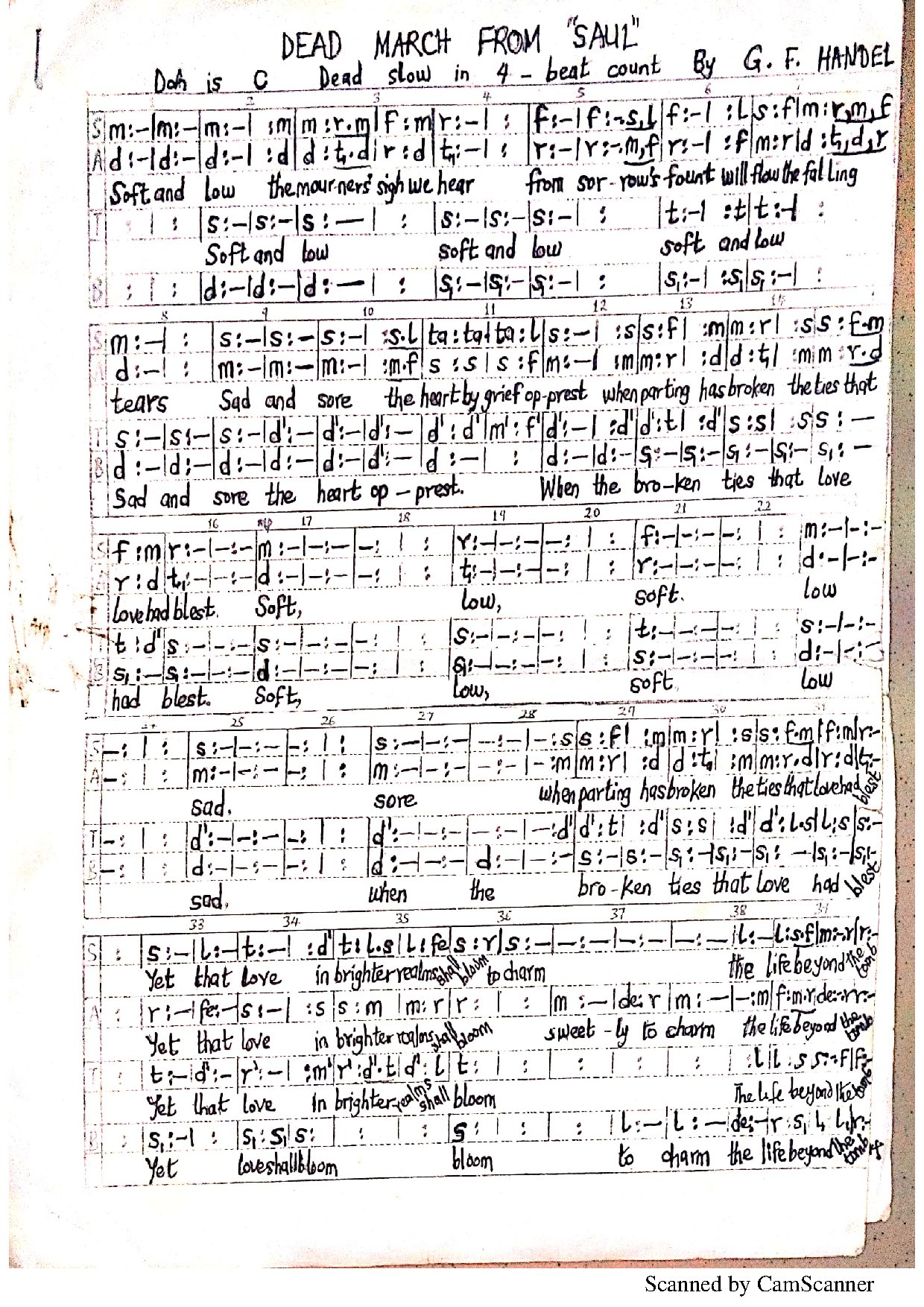(Requiem) Dead March - G. F. Handel