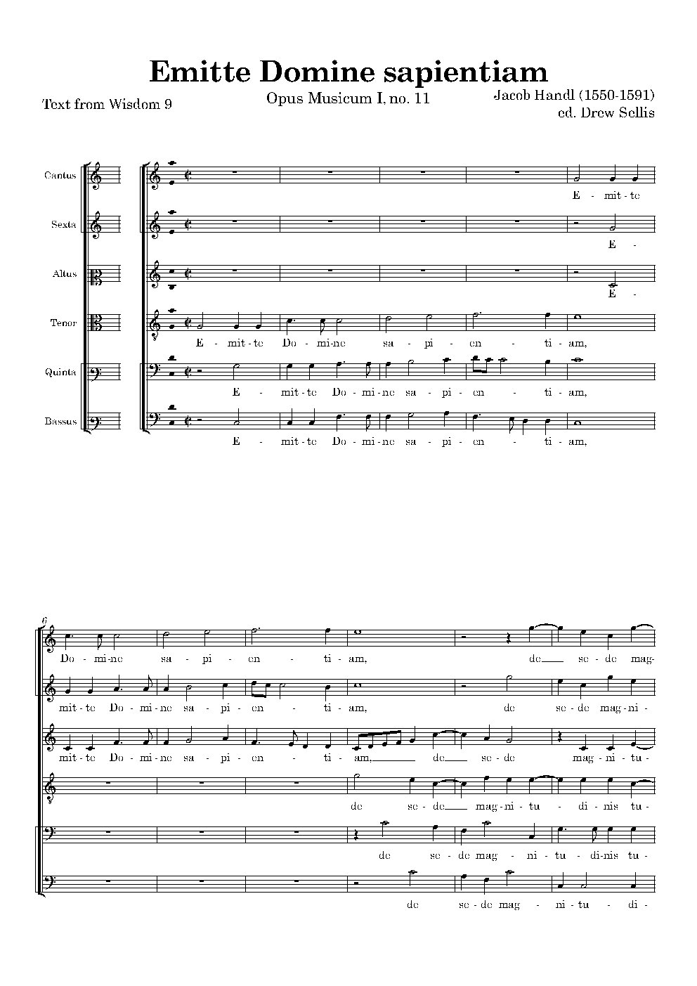Emitte Domine sapientiam - Choir Script PDF Thumbnail
