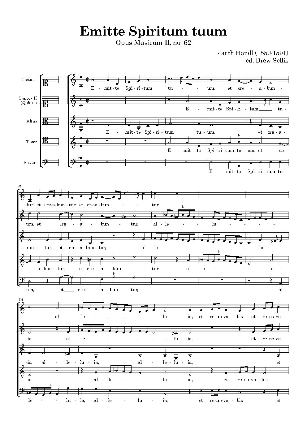 Emitte Spiritum tuum - Choir Script PDF Thumbnail