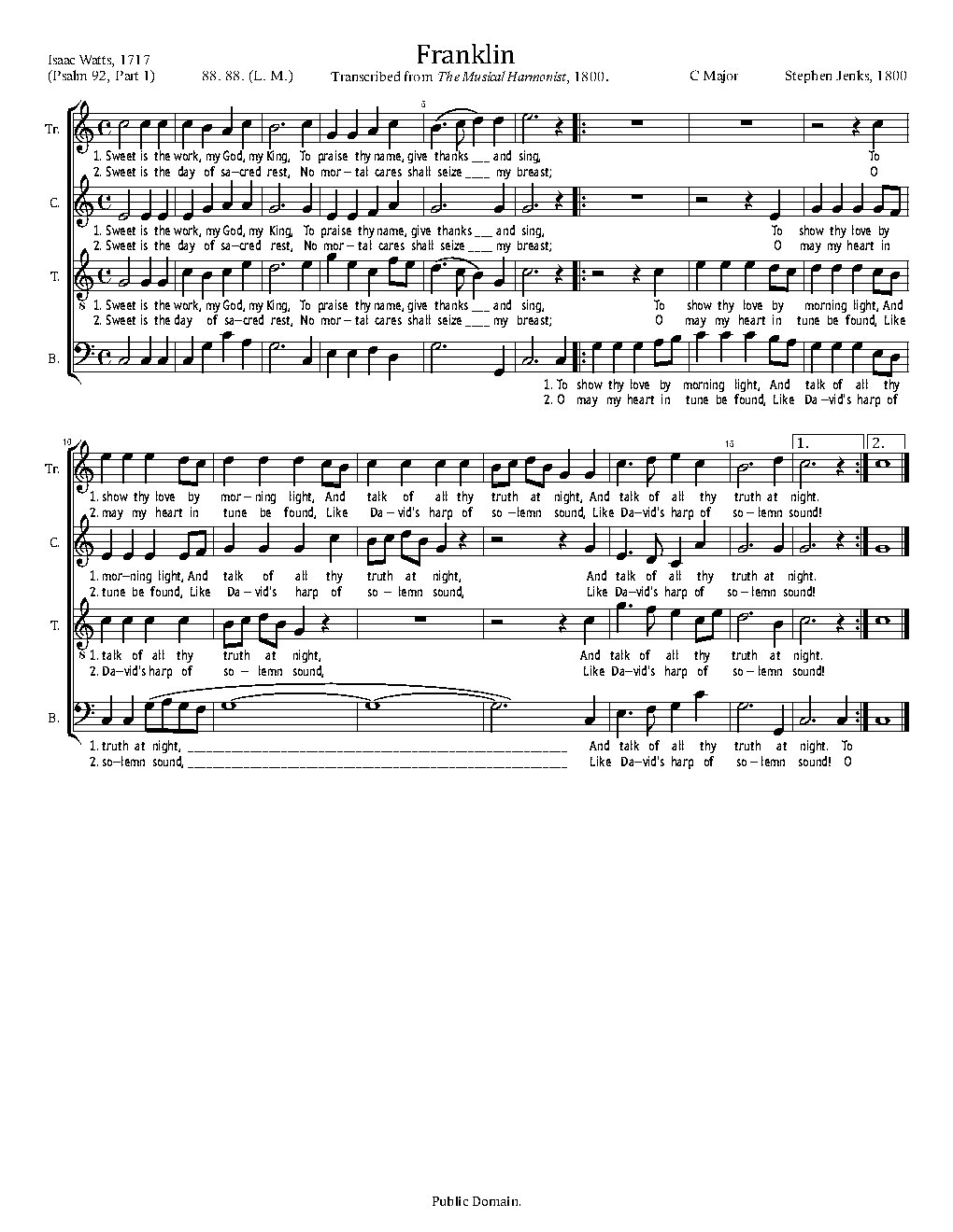 Franklin - Choir Script PDF Thumbnail