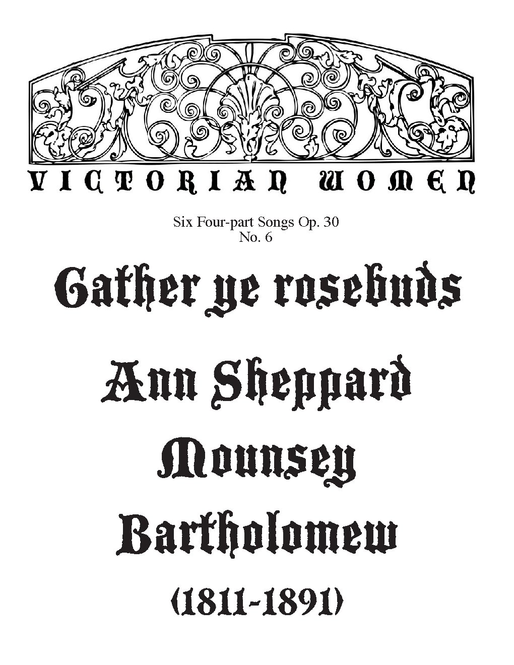 Gather ye rosebuds - Choir Script PDF Thumbnail