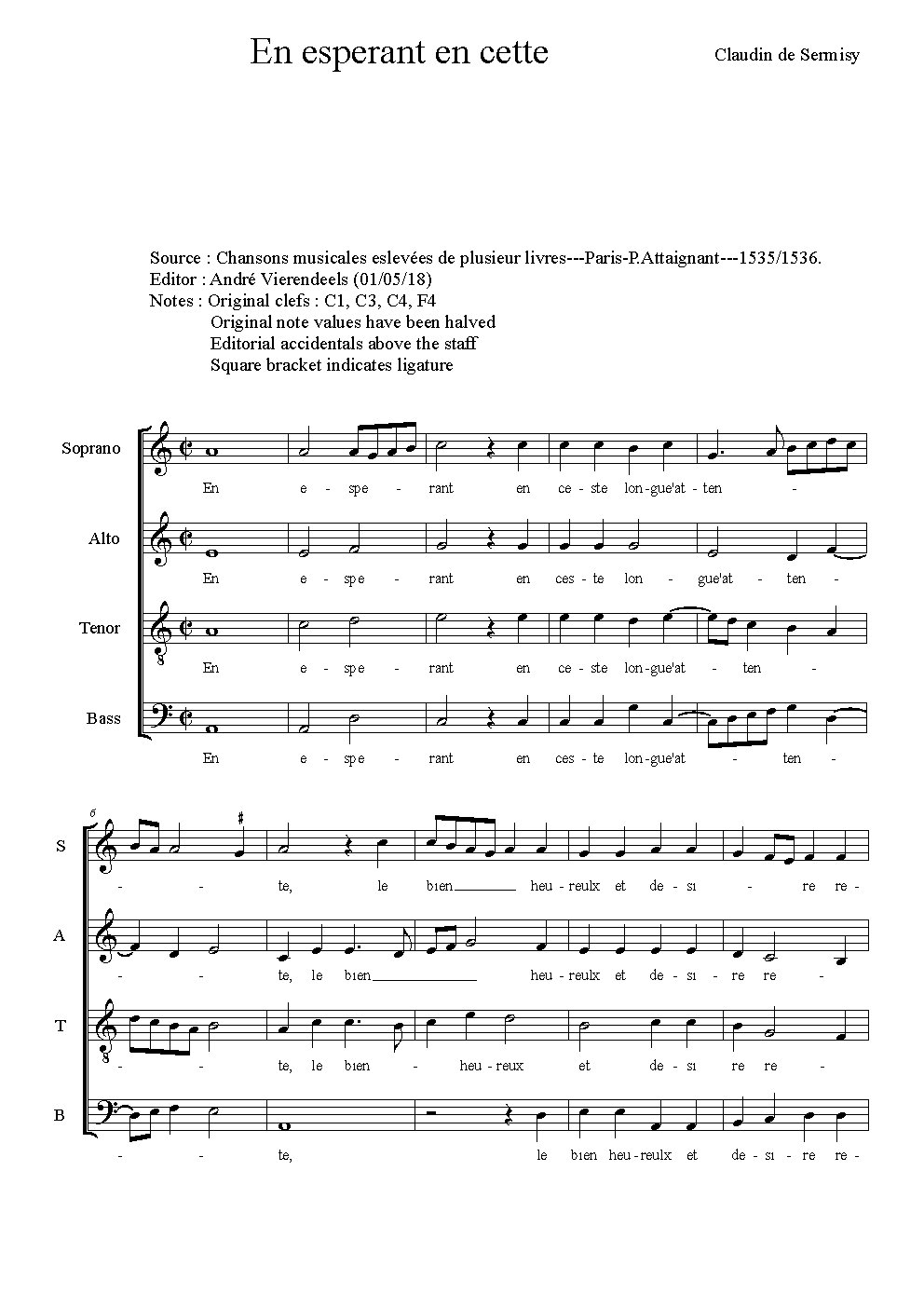 En esperant - Choir Script PDF Thumbnail
