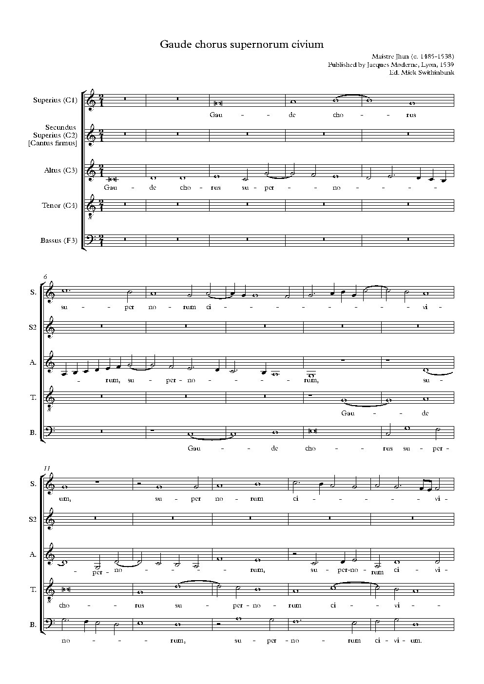 Gaude chorus supernorum civium