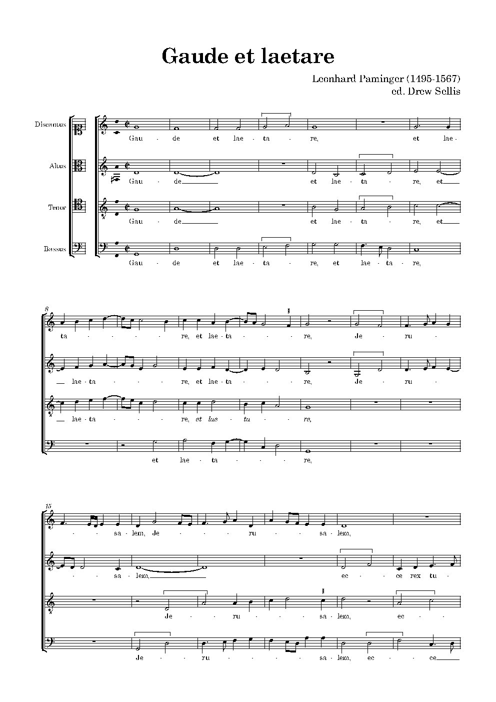 Gaude et laetare