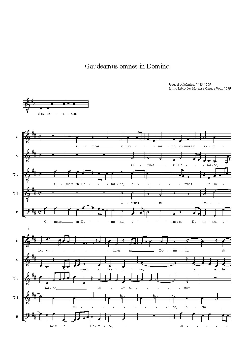 Gaudeamus - Choir Script PDF Thumbnail