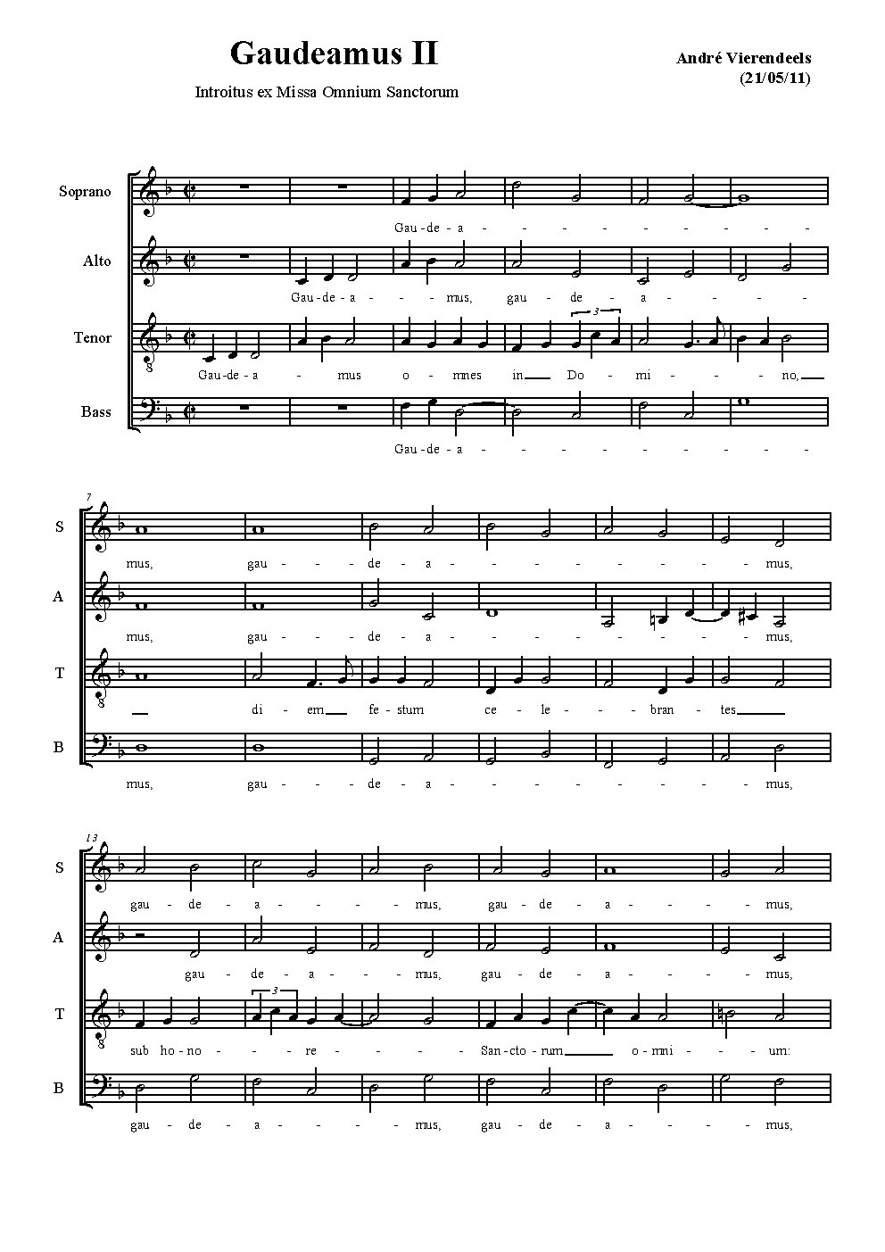 Gaudeamus II - Choir Script PDF Thumbnail