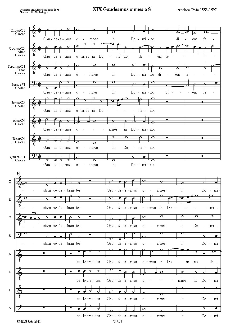 Gaudeamus omnes a 8