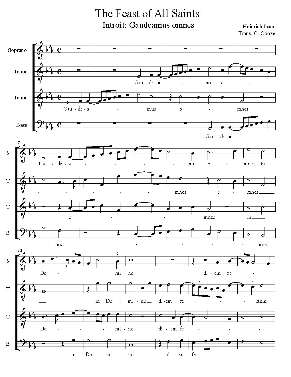 Gaudeamus Omnes