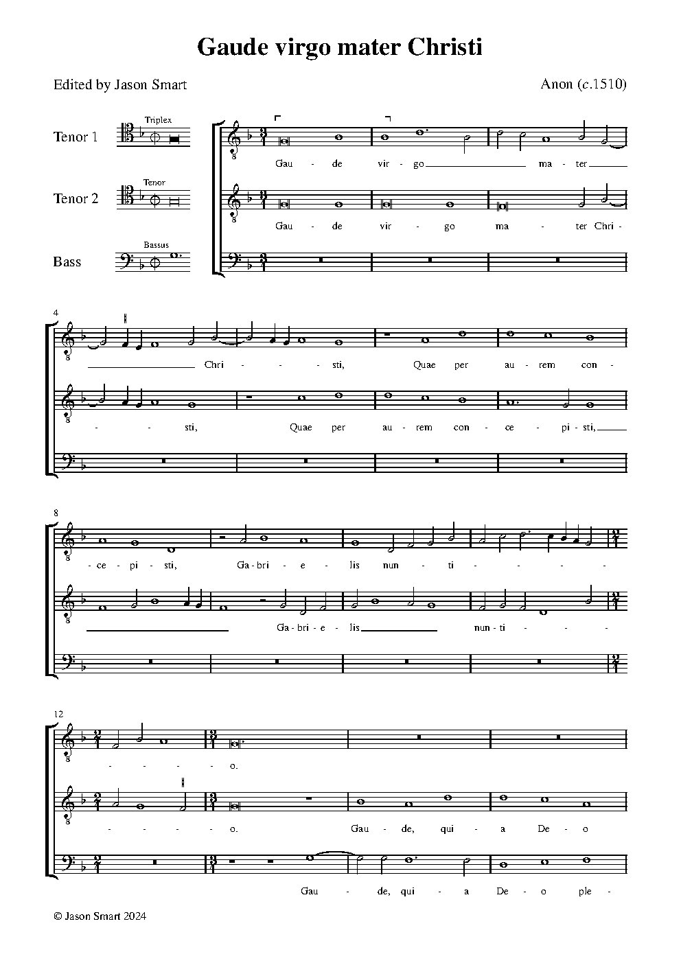 Gaude virgo mater Christi