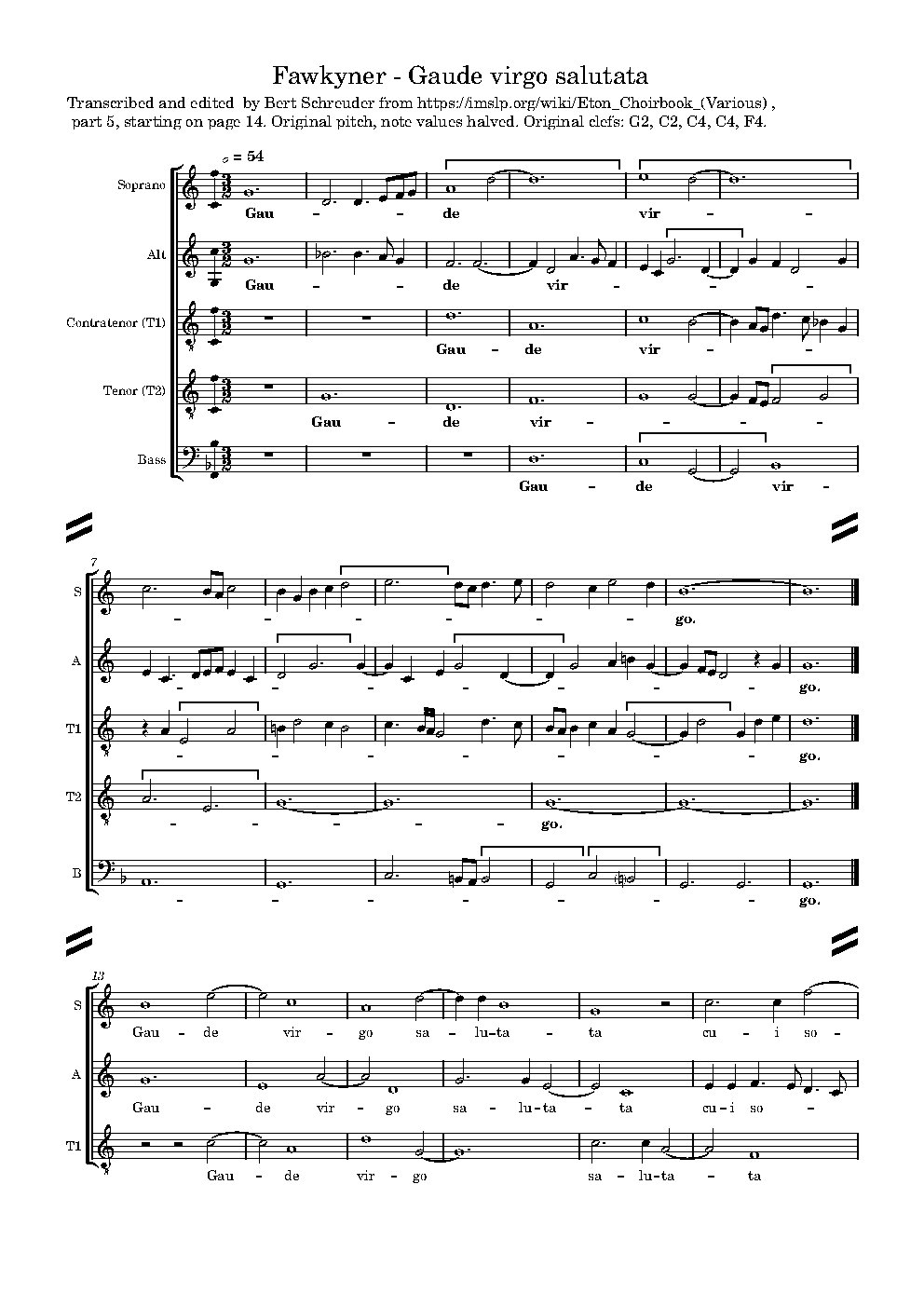 Gaude virgo salutata