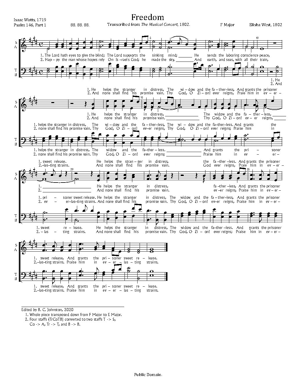 Freedom - Choir Script PDF Thumbnail