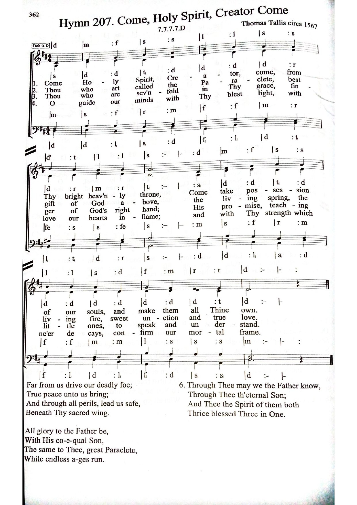 (Pentecost) Come Holy Spirit, Creator Come - Thomas T. C.
