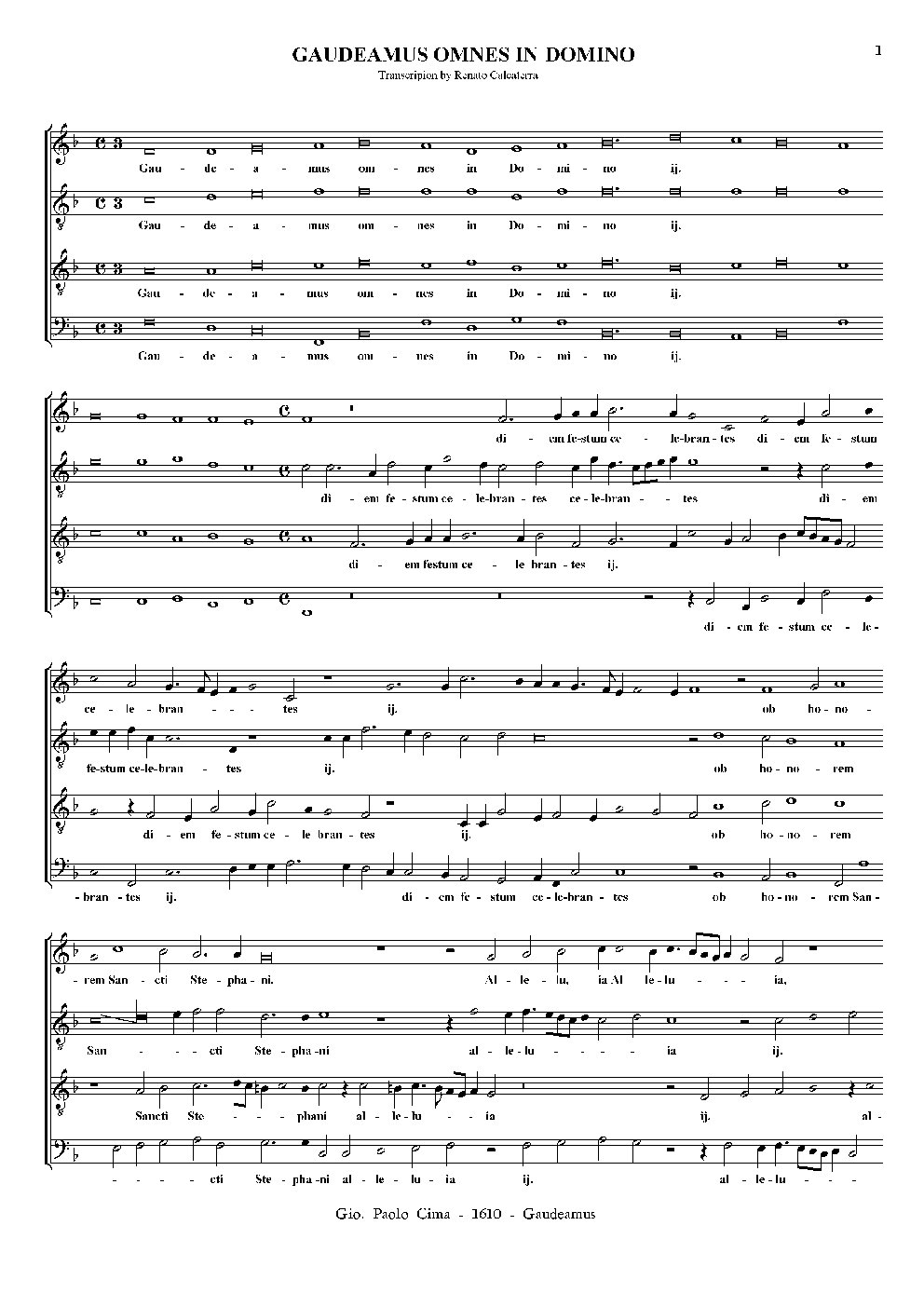 Gaudeamus omnes in Domino