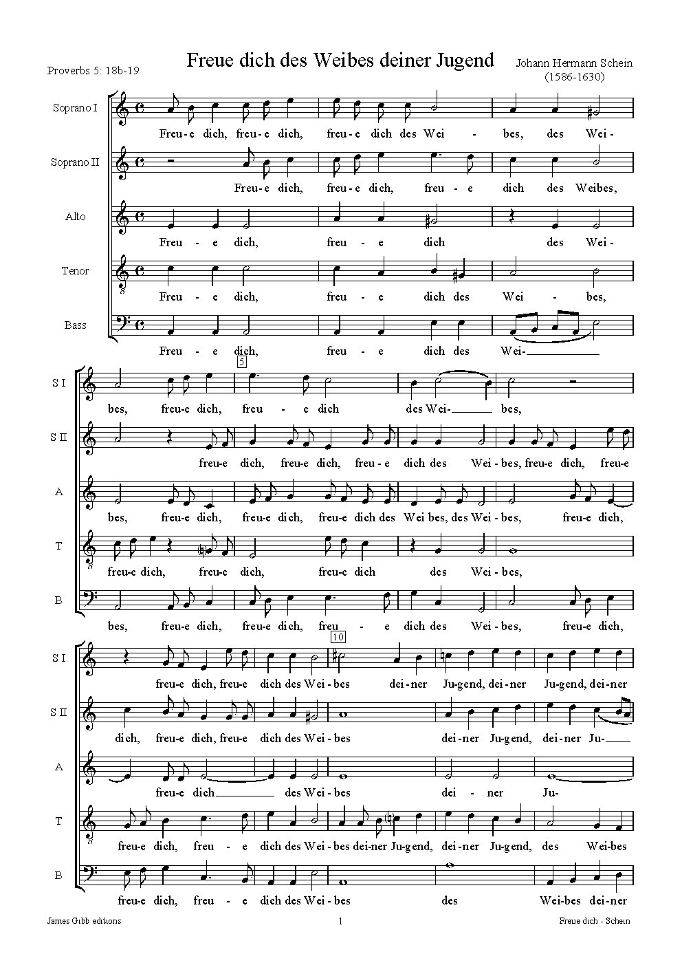 Freue dich des Weibes deiner Jugend - Choir Script PDF Thumbnail