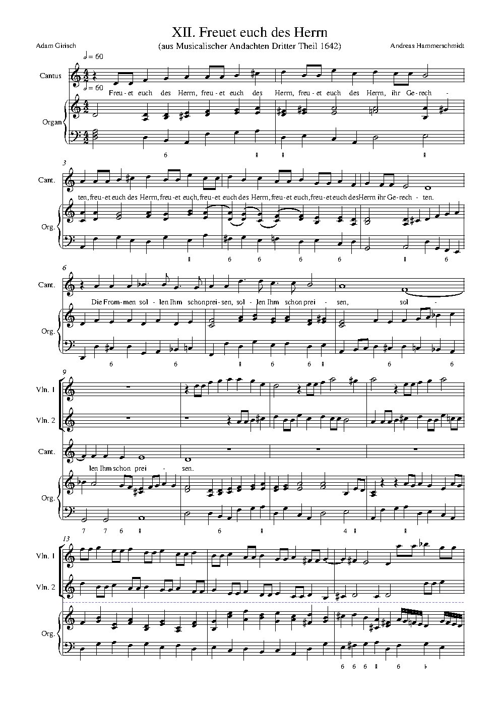 Freuet euch des Herrn - Choir Script PDF Thumbnail