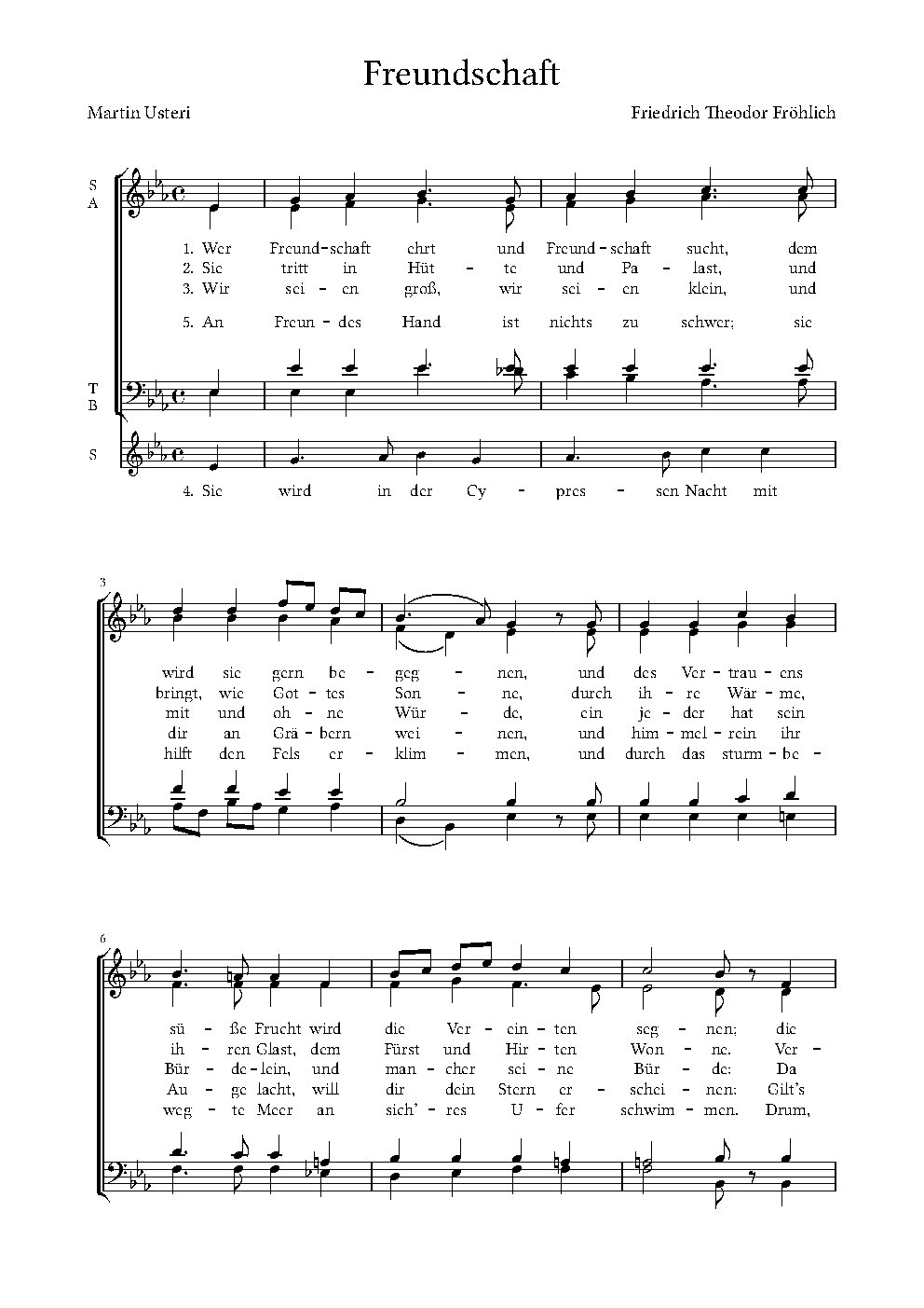 Freundschaft - Choir Script PDF Thumbnail