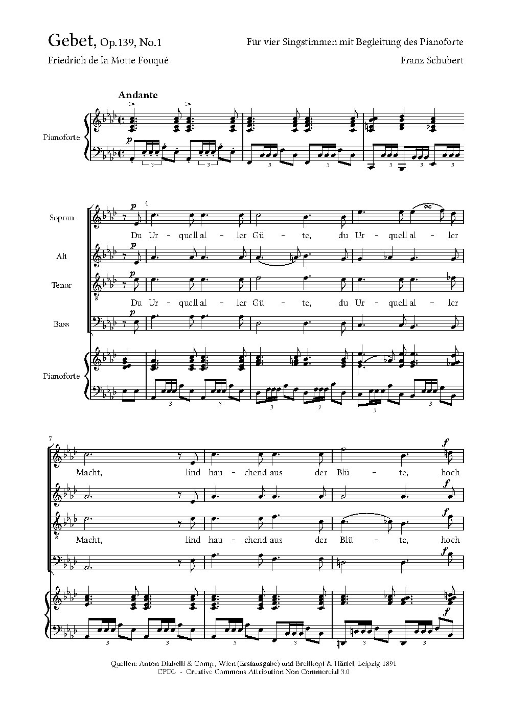 Gebet, D.815 (Du Urquell aller Güte)