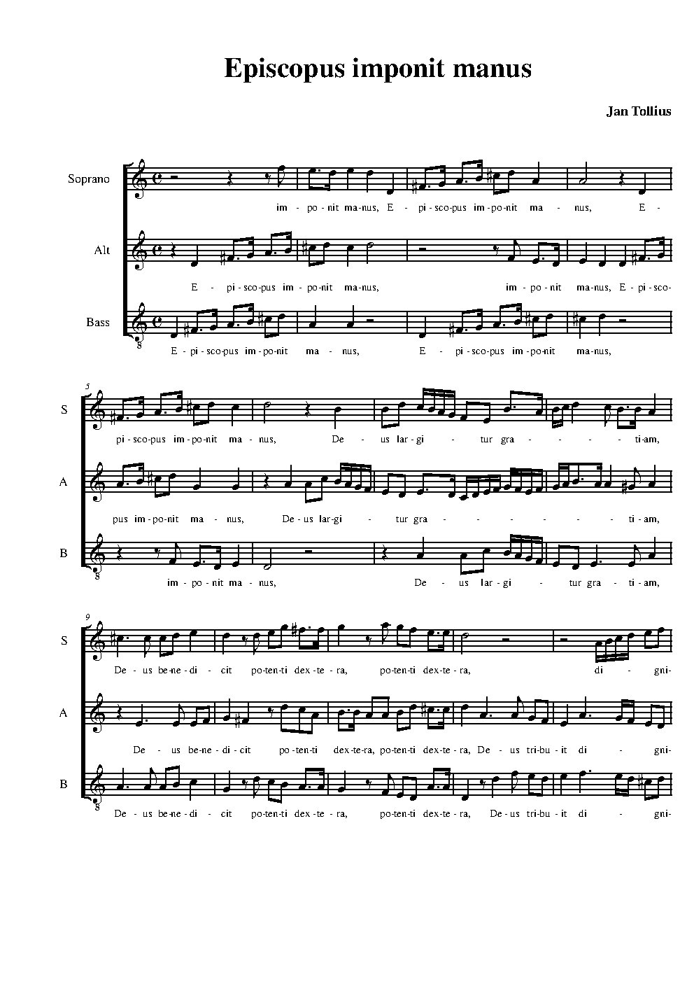 Episcopus imponit manus