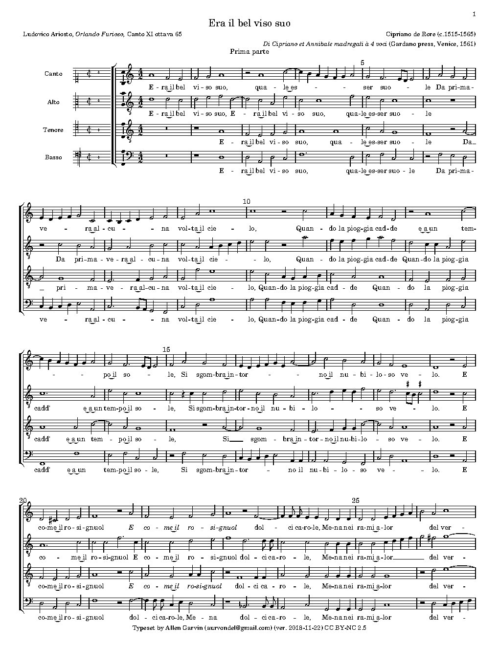 Era il bel viso suo