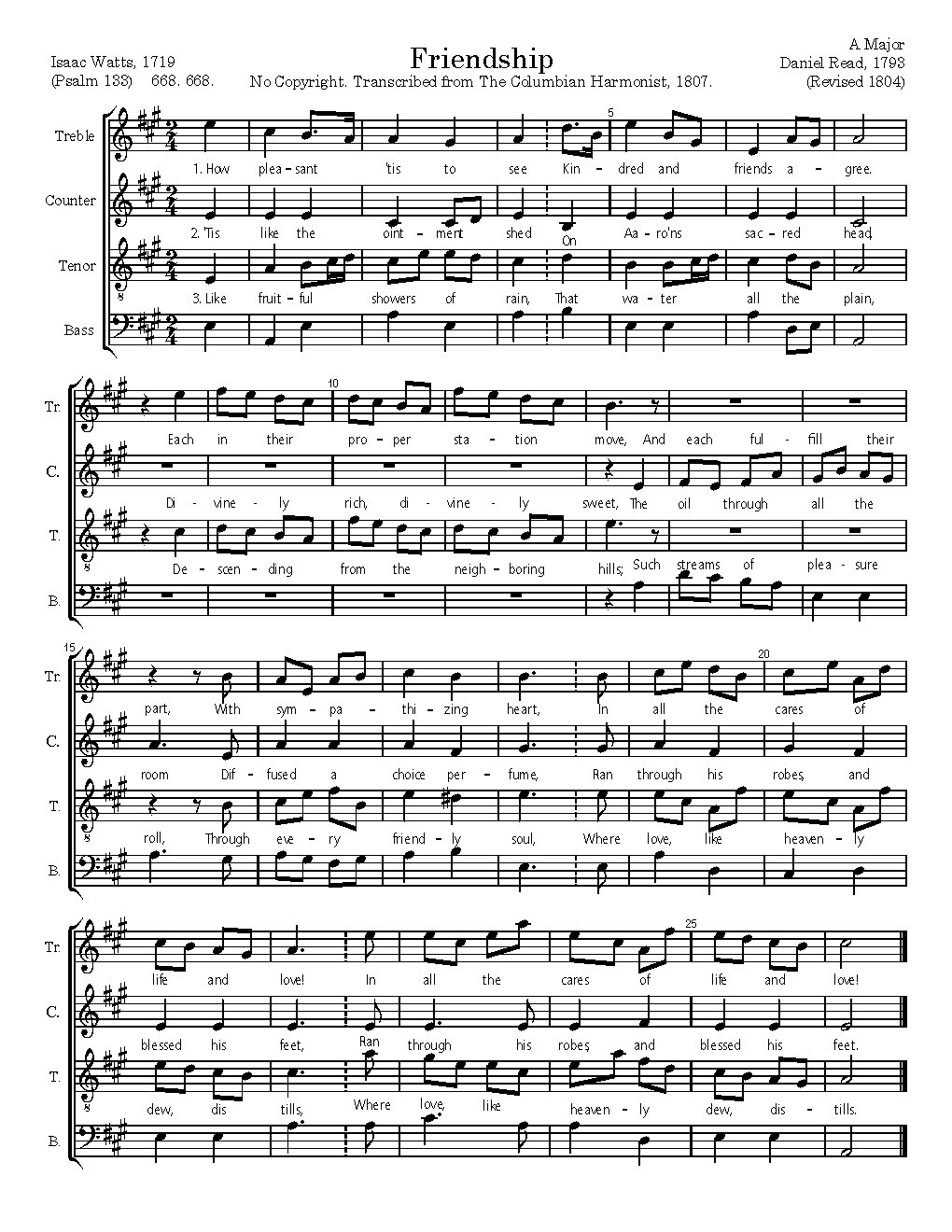 Friendship - Choir Script PDF Thumbnail