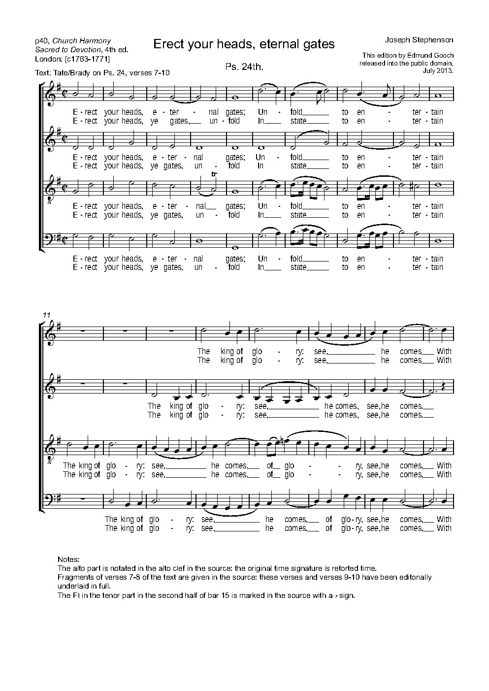 Erect your heads, eternal gates - Choir Script PDF Thumbnail