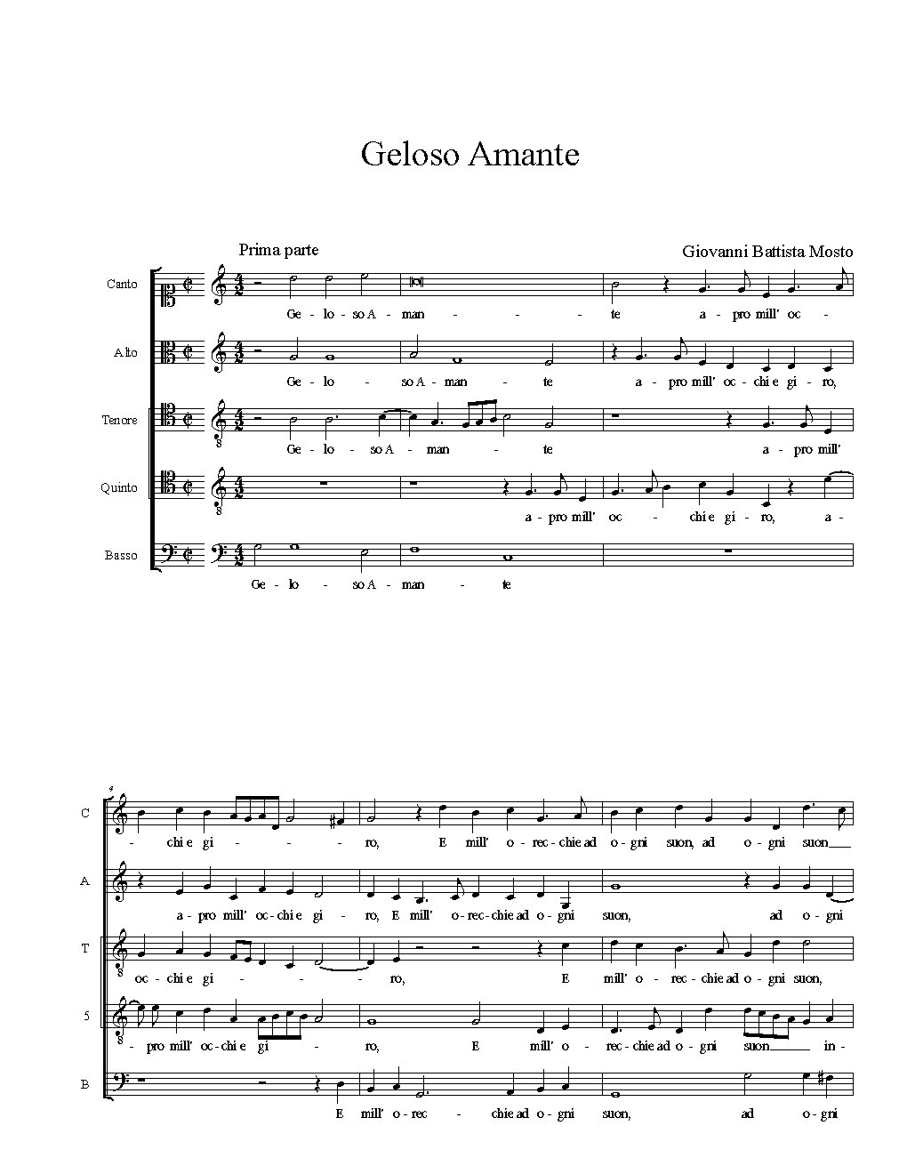 Geloso Amante