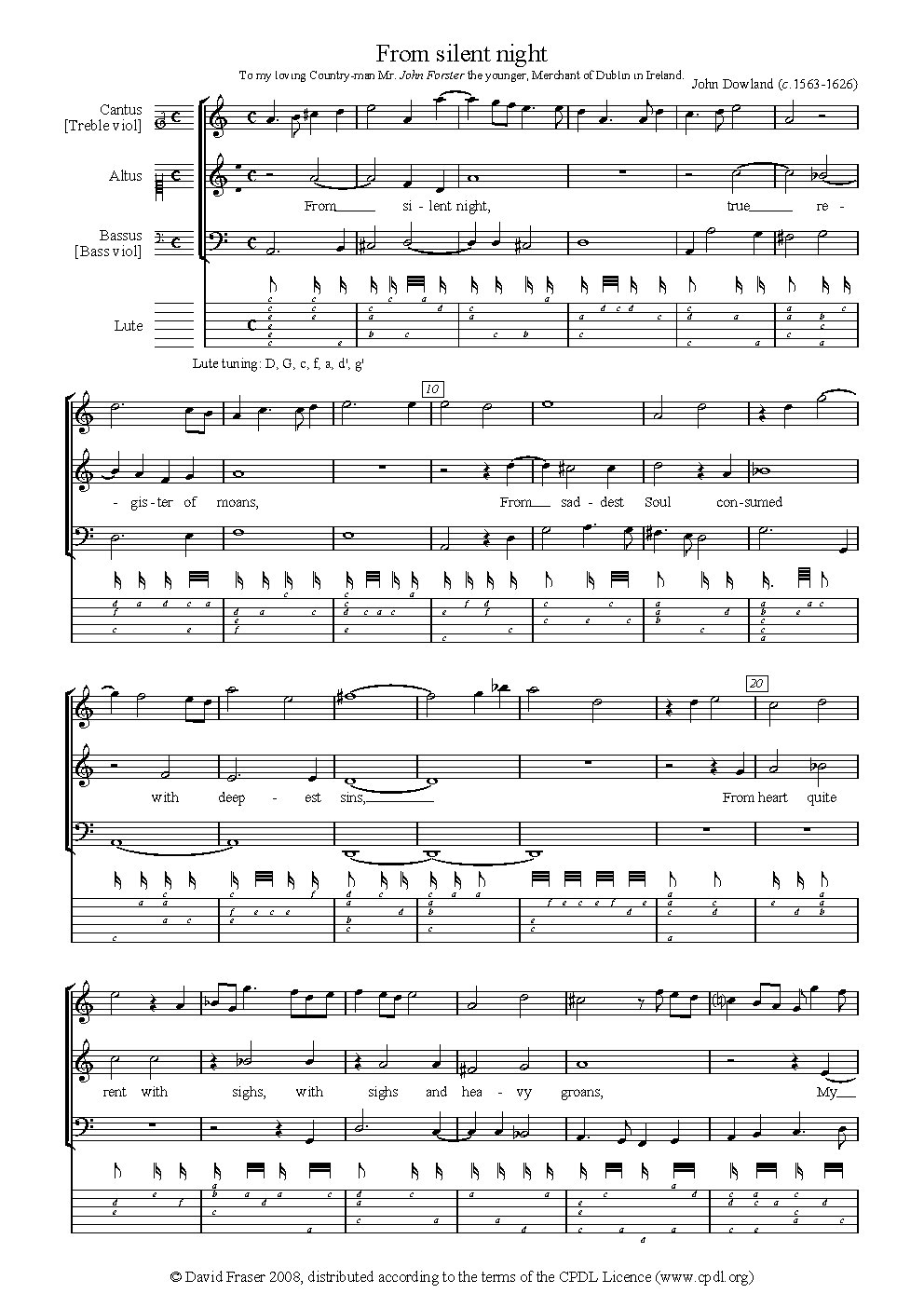 From silent night