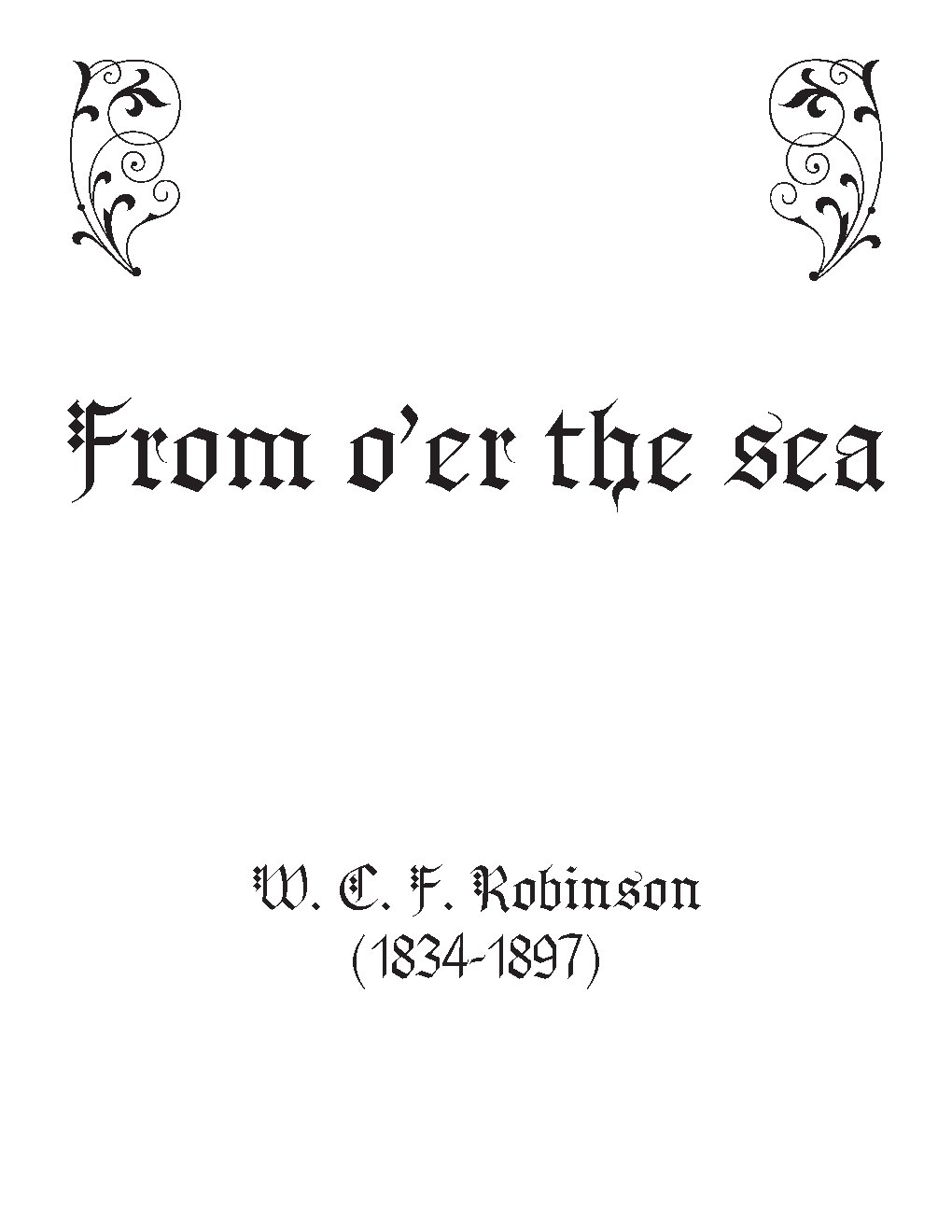 From o’er the sea
